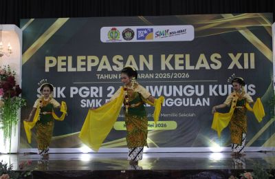 Penampilan Tari Gambyong di Pelepasan Kelas XII Tahun Pelajaran 2025/2026